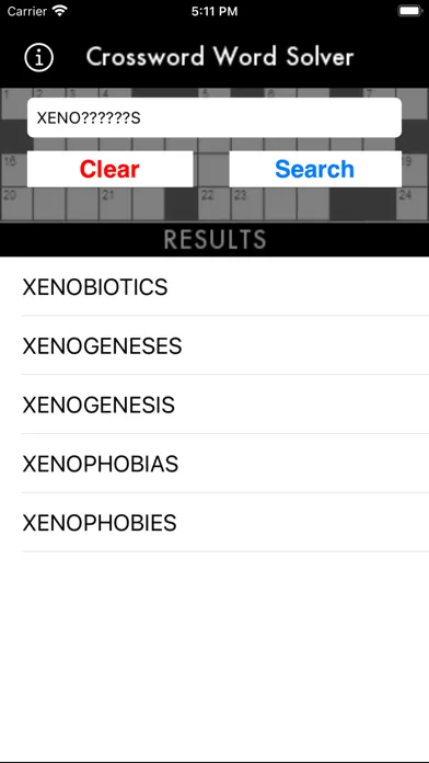 Crossword Word Solver Ekran Görüntüleri