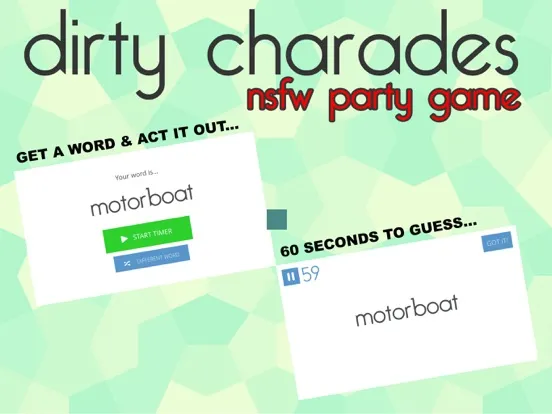 Dirty Charades NSFW Party Game iPad  স্ক্রিনশট