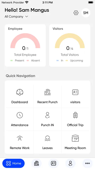 Ảnh chụp màn hình của RockEye Attendance Management