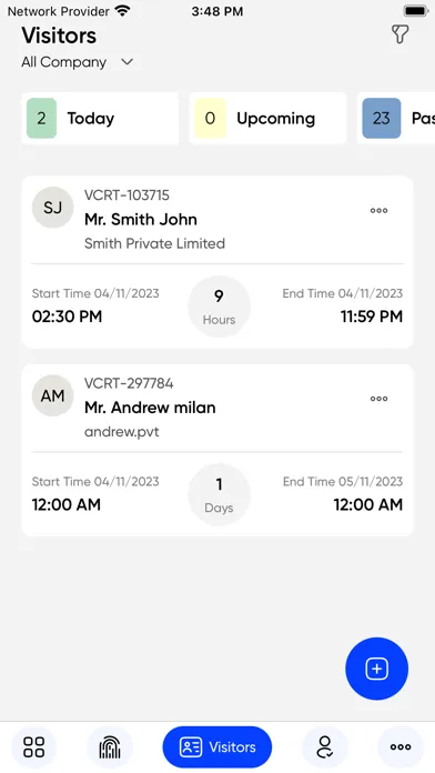 Ảnh chụp màn hình của RockEye Attendance Management