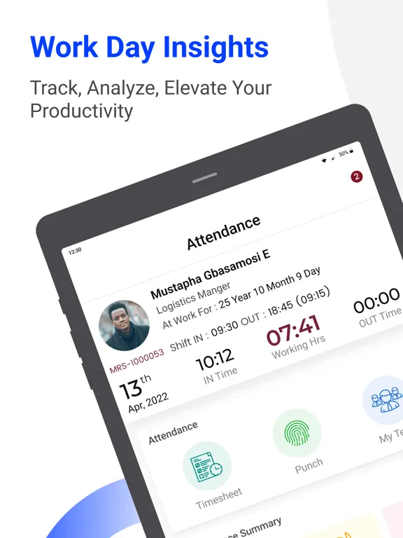 RockEye Employee Self Service iPad 应用截图