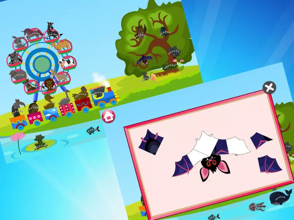 Animal Math School- 6 Amazing Learning Games for Preschool & Kindergarten Kids FREE iPad  Screenshots