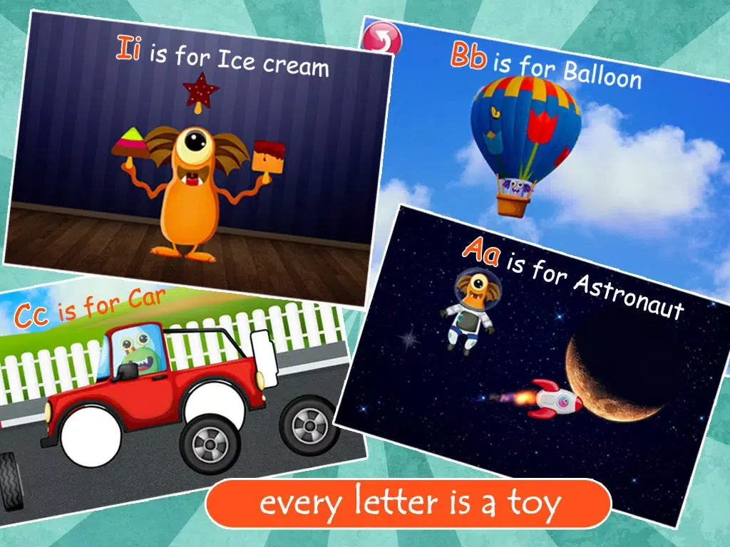 Tangkapan skrin Monster ABCs – Letters Handwriting Game for Kids FREE iPad 