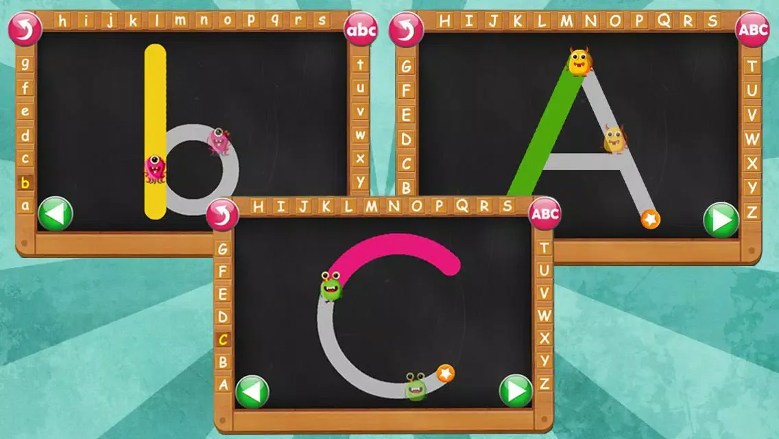 Tangkapan skrin Monster ABCs – Letters Handwriting Game for Kids FREE
