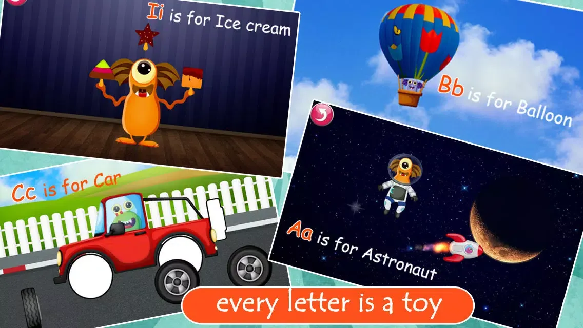 Tangkapan skrin Monster ABCs – Letters Handwriting Game for Kids FREE