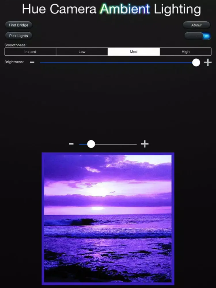 Скриншоты Hue Camera Ambient Lighting iPad 