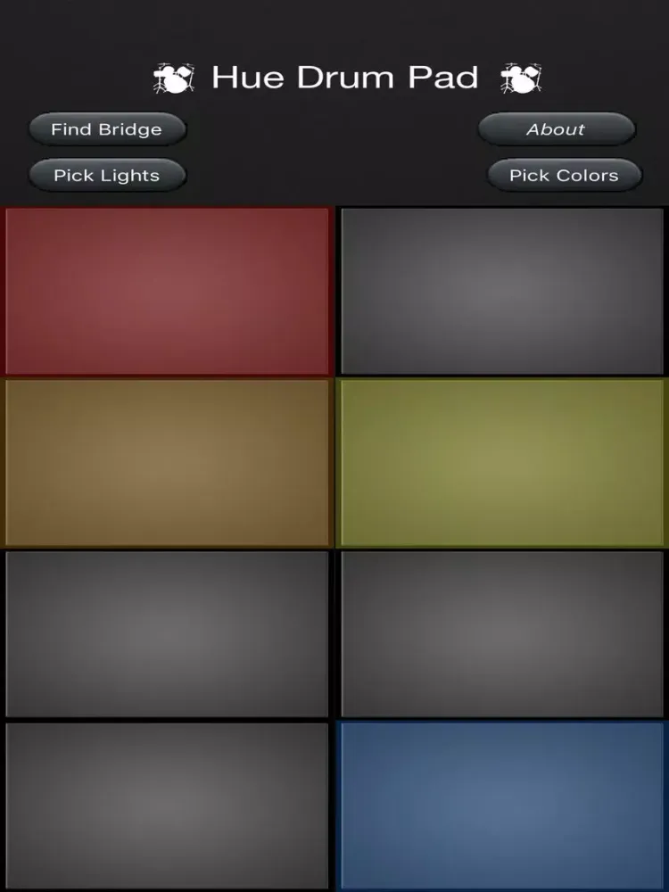 Zrzuty ekranu Hue Drum Pad iPad 