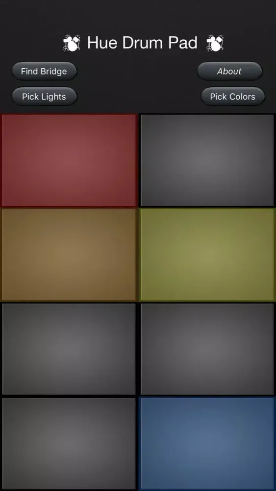 Zrzuty ekranu Hue Drum Pad