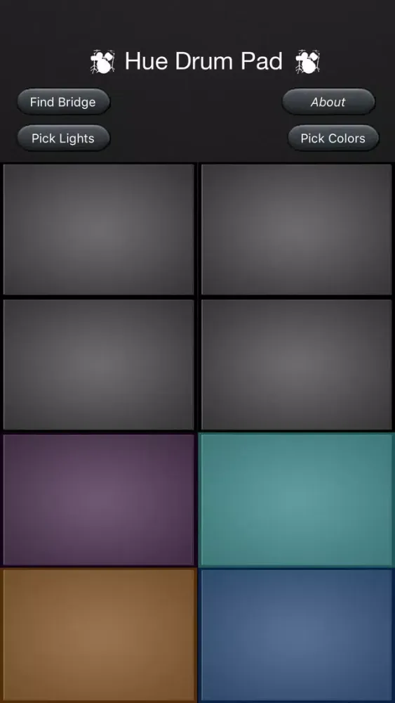 Zrzuty ekranu Hue Drum Pad