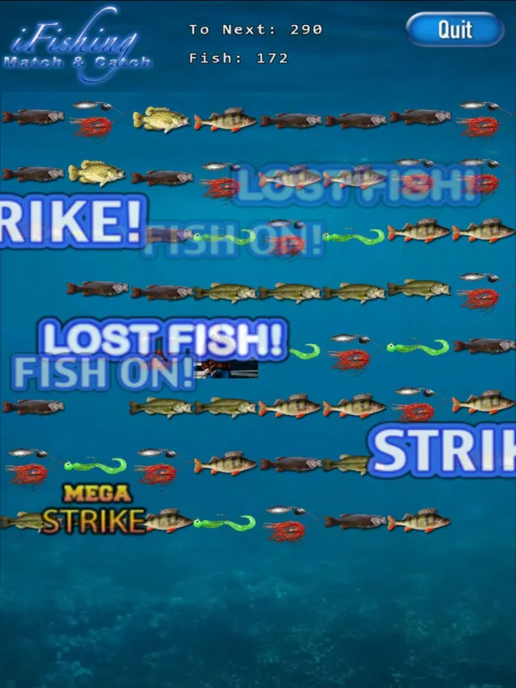 Tangkapan skrin i Fishing Match and Catch iPad 