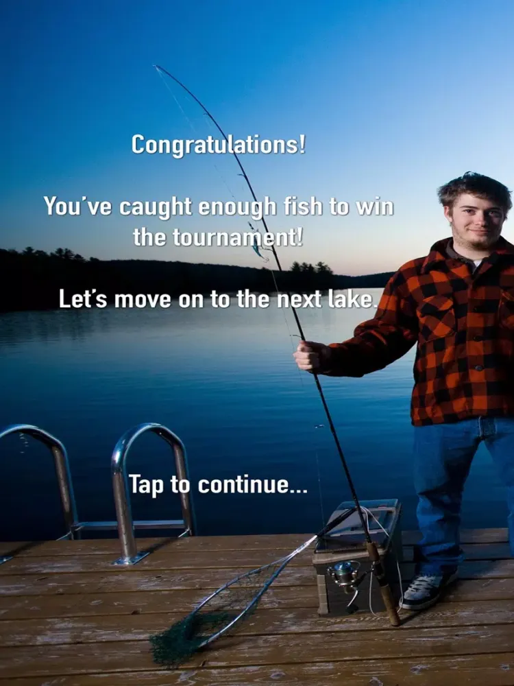 Tangkapan skrin i Fishing Match and Catch iPad 