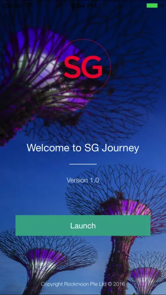 Capturas de tela do SG Journey