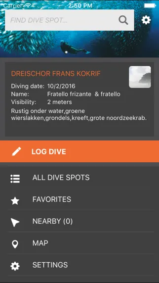 Zrzuty ekranu Divers Guide