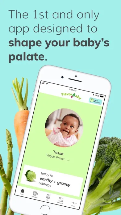 Ảnh chụp màn hình của FlavorBaby – Veggies First