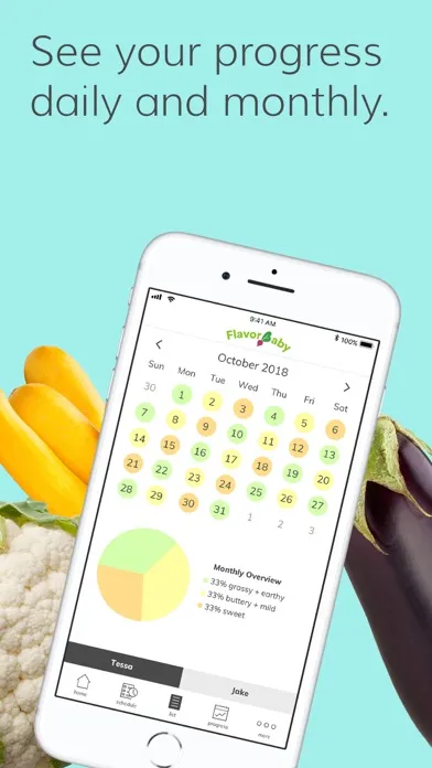 Ảnh chụp màn hình của FlavorBaby – Veggies First