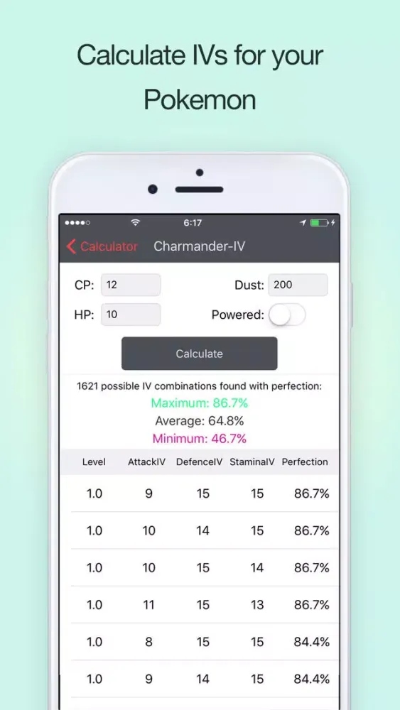 Poke Helper - Cheats, Tricks, Guides, Ev or IV Caculator for Pokemon GO and for PokeVision Ekran Görüntüleri