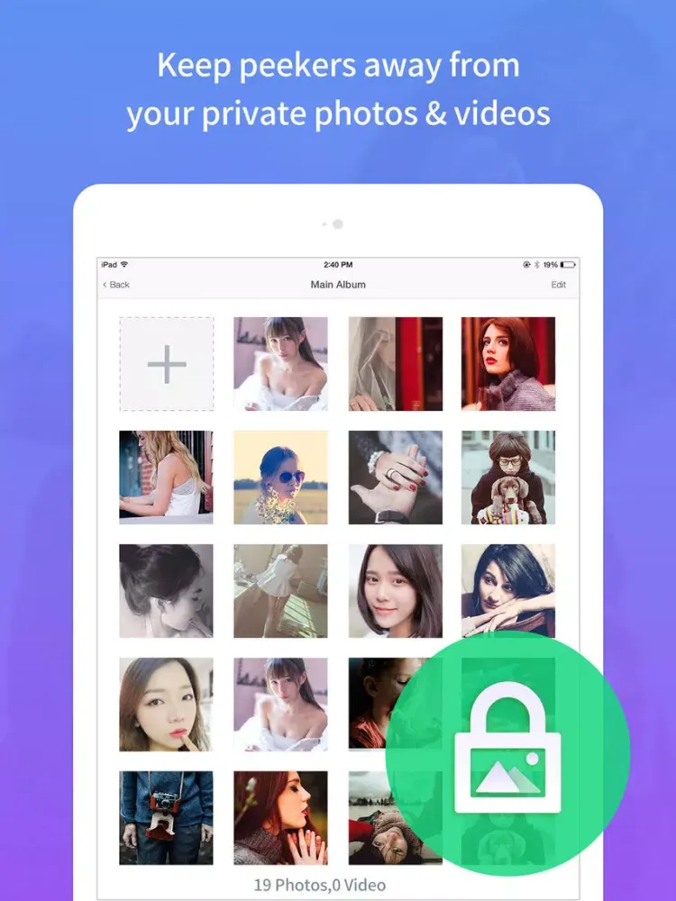 VaultX - Private Photo Album iPad  سکرین شاٹس
