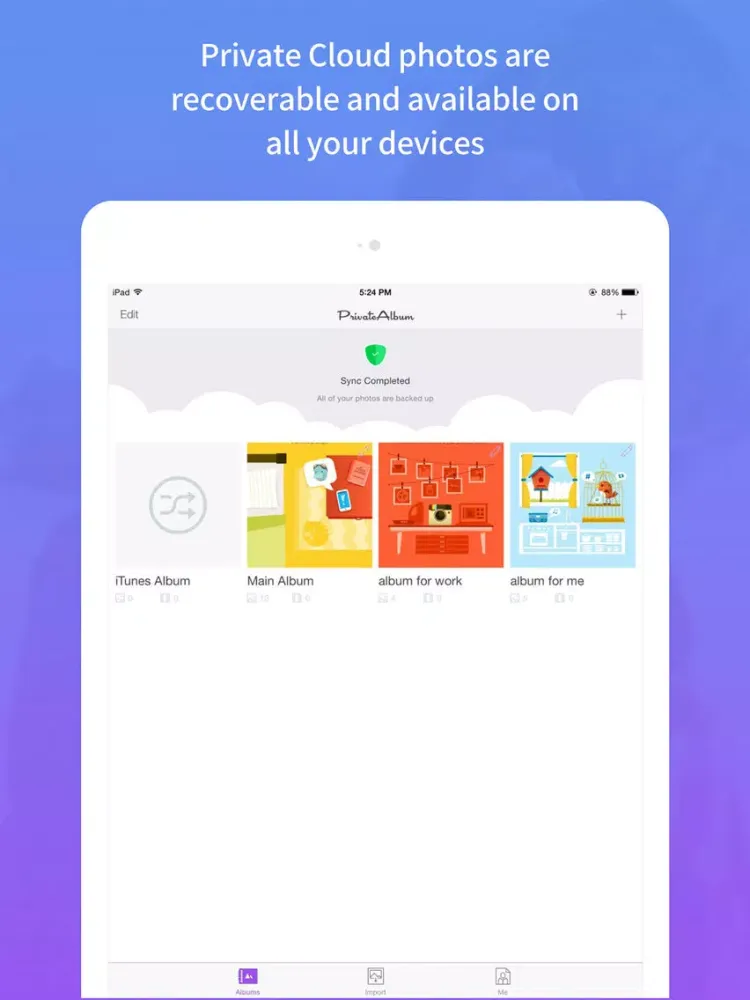 VaultX - Private Photo Album iPad  سکرین شاٹس
