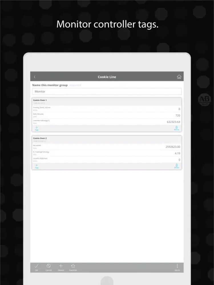 FactoryTalk® TeamONE™ iPad  Ekran Görüntüleri