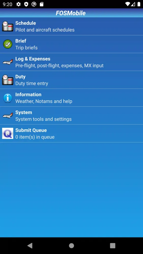 ARINC FOS Screenshots