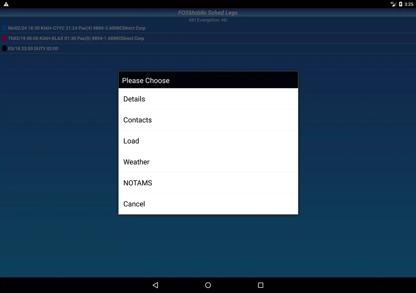 ARINC FOS Screenshots