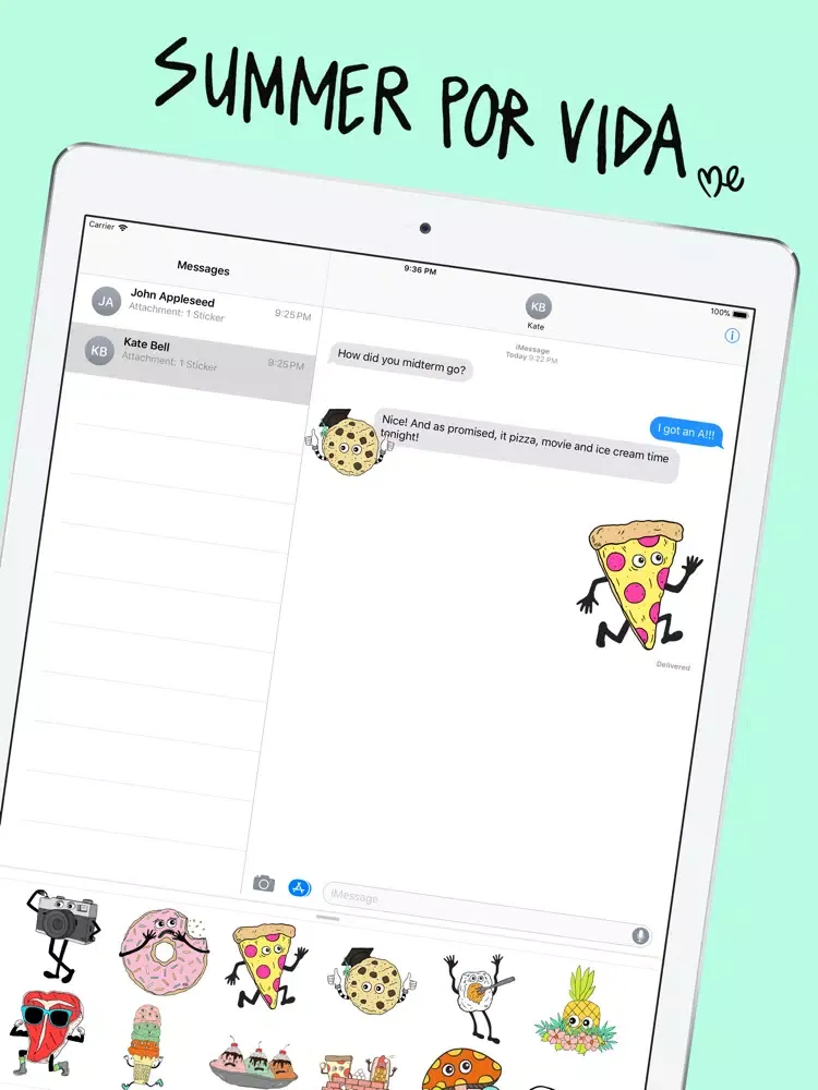 Captures d'écran de Summer Por Vida Stickers iPad 