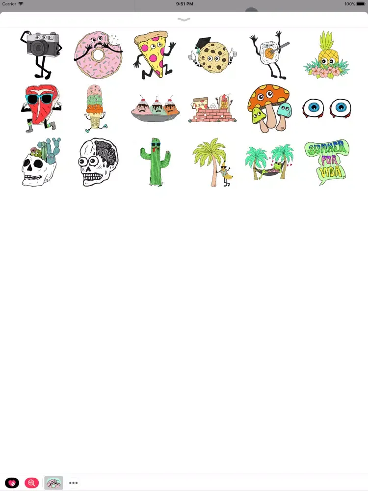 Captures d'écran de Summer Por Vida Stickers iPad 