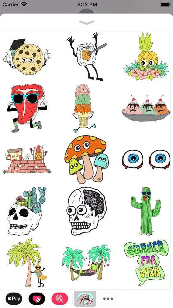Captures d'écran de Summer Por Vida Stickers