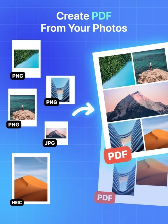 Captures d'écran de Image to PDF· iPad 