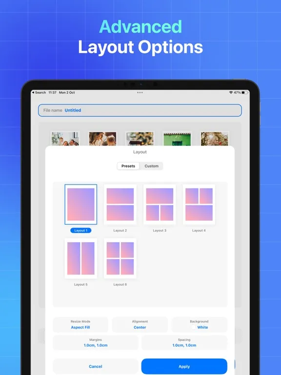 Captures d'écran de Image to PDF· iPad 