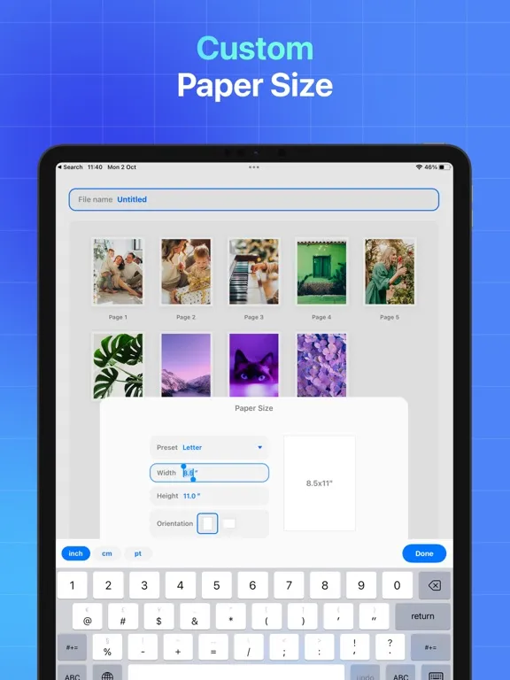 Captures d'écran de Image to PDF· iPad 