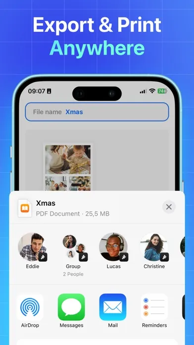Captures d'écran de Image to PDF·