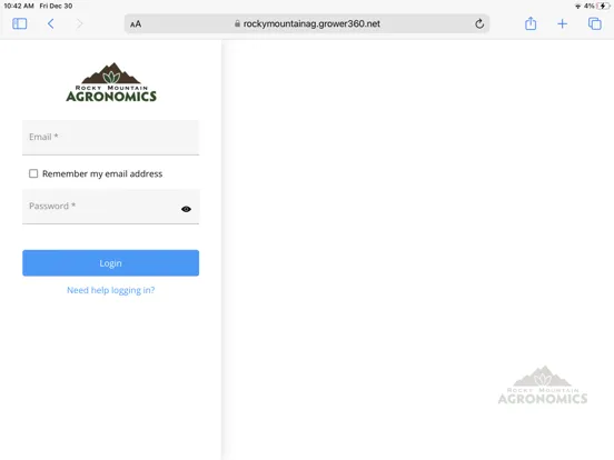 Rocky Mountain Ag Portal iPad  Screenshots