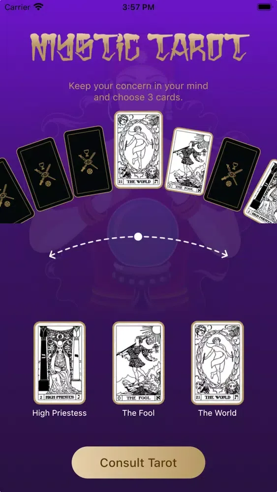 Screenshot di Crystal Tarot