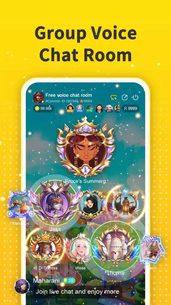 Скриншоты Ahlan - Group Voice Chat Rooms