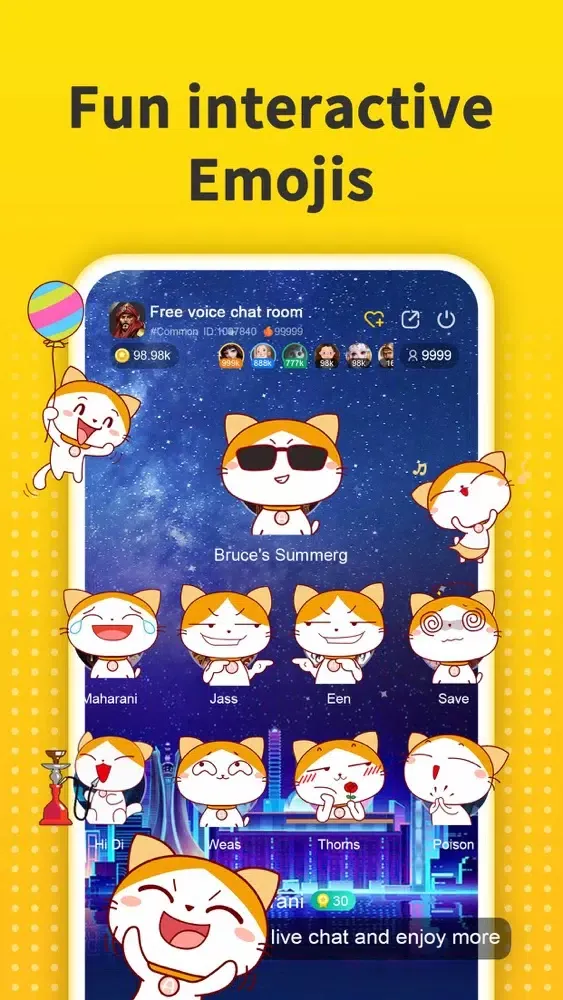 Скриншоты Ahlan - Group Voice Chat Rooms