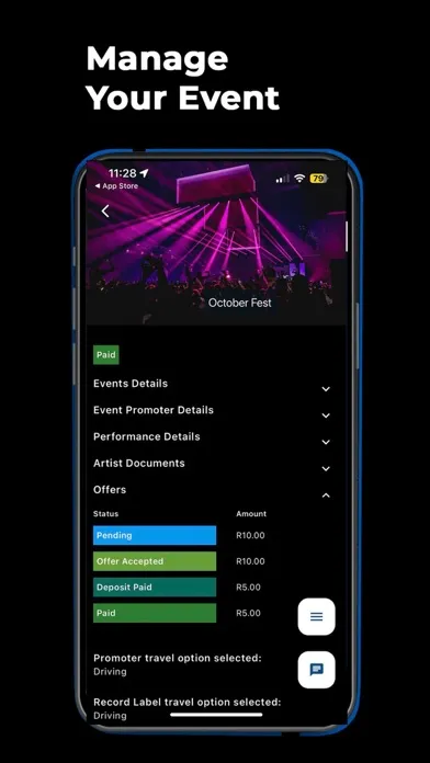 Capturas de tela do BEAM Bookings