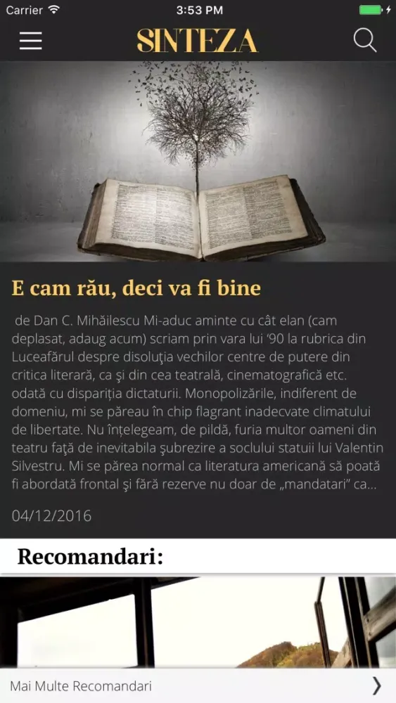 Revista Sinteza Screenshots