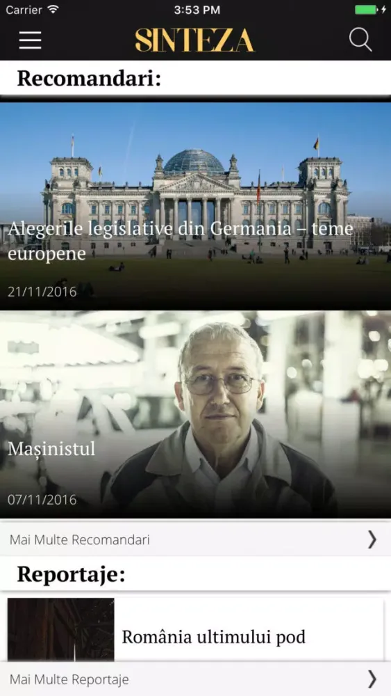 Revista Sinteza Screenshots