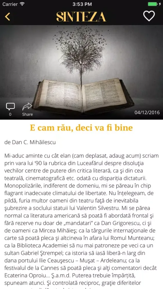 Revista Sinteza Screenshots