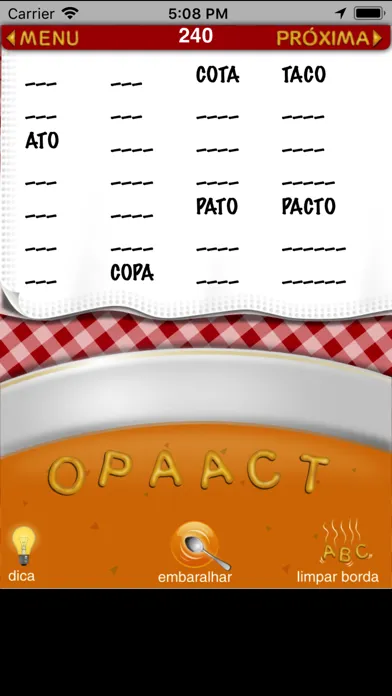 Captures d'écran de Sopa de Letrinhas