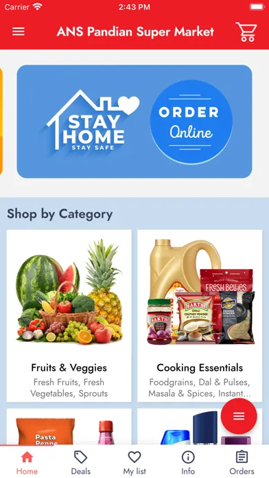 Tangkapan skrin ANS Pandian Super Market