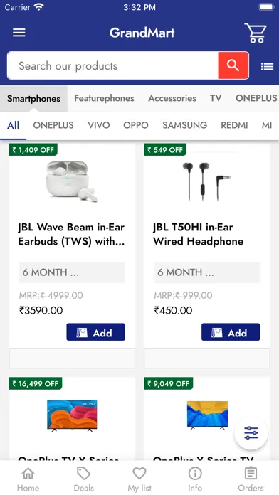Ảnh chụp màn hình của Grand Mart