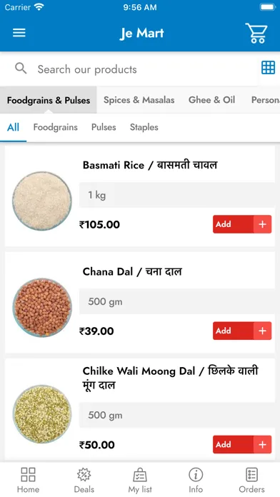 Capturas de pantalla de Je Mart - Order Grocery Online