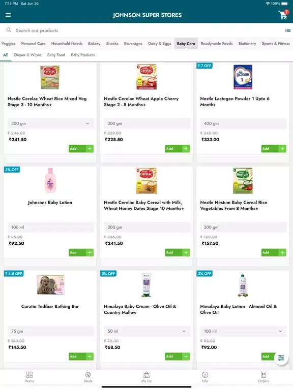 Johnson Superstore iPad  Ekran Görüntüleri