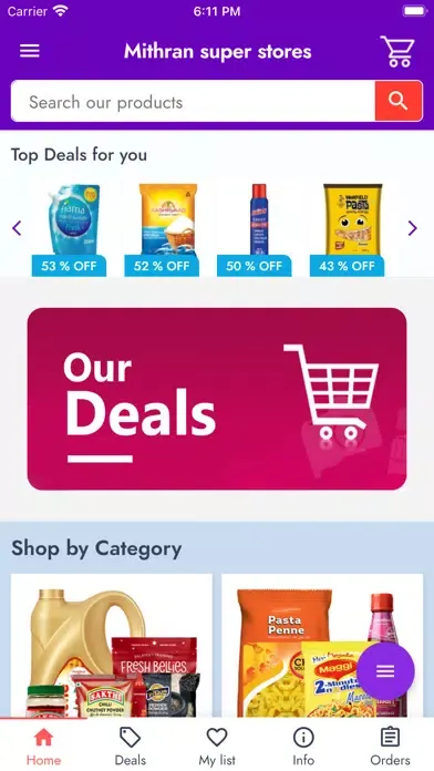 Zrzuty ekranu Mithran Super Stores
