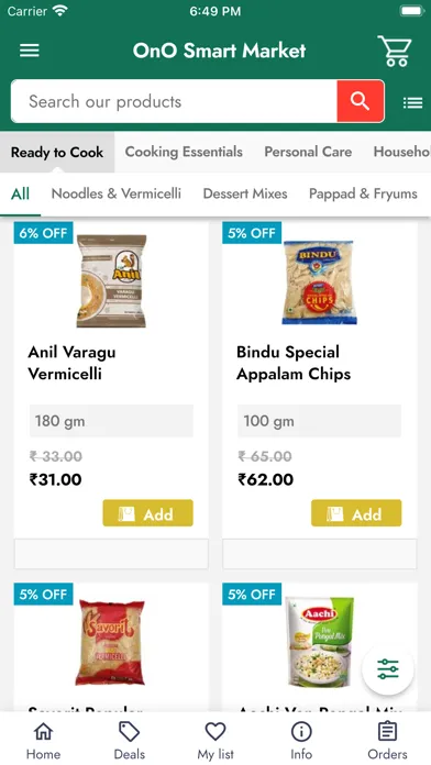 OnO Smart Market Screenshots