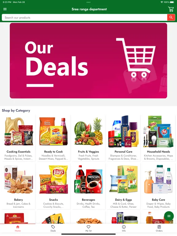 Sree ranga department stores iPad Screenshots