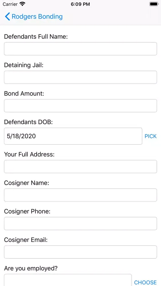 Rodgers Bail Bonding Screenshots