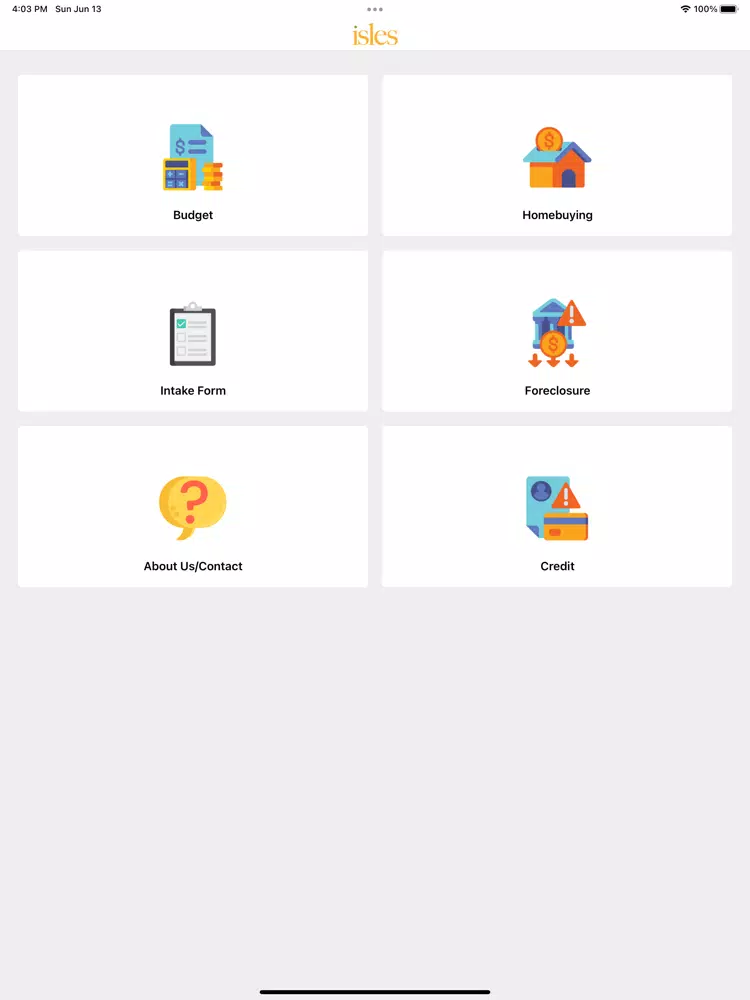 Скриншоты Isles Financial Solutions iPad 